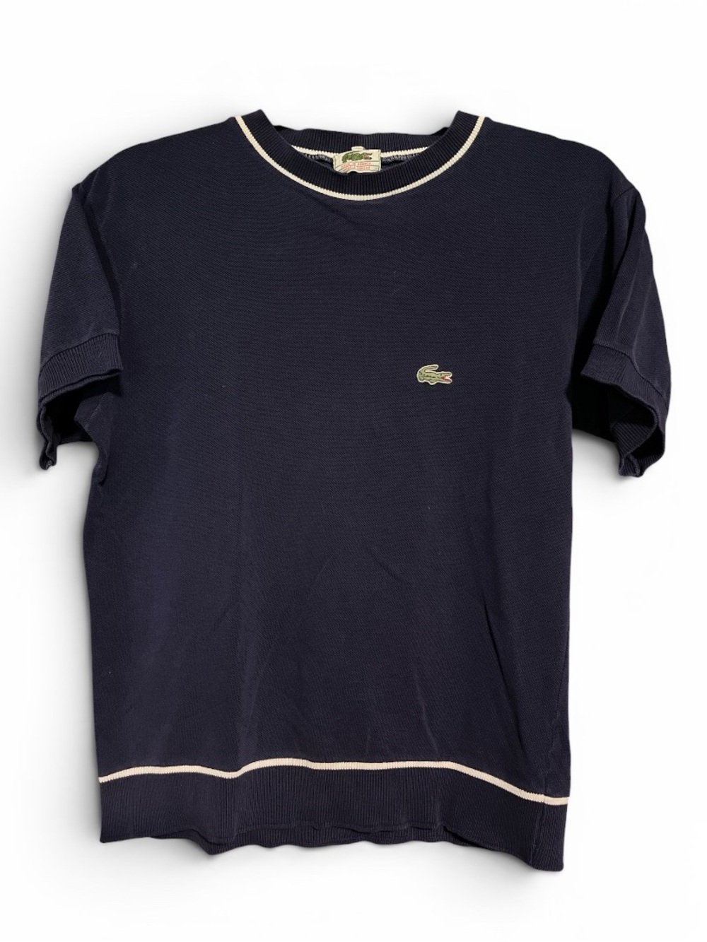 Chemise Lacoste vtg 60’s short sleeve top crewneck unisex